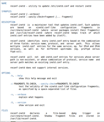 maintainer script for programmatic updates of inetd.conf