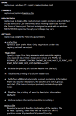 utility to analysis for Windows NT-based registry