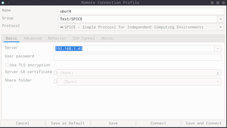 Spice plugin for Remmina