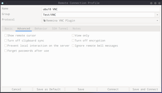 VNC plugin for Remmina