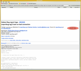 a new bugreport in the search field  :-)