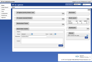 extensible trouble-ticket tracking system