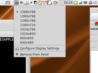 A small applet to change your screen resolution