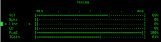 rexima -d /dev/mixer