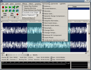 Audio file editor
