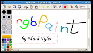 simple pixel-based painting program