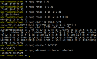 command-line tool to generate regular expressions