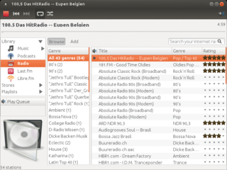 Internet radio browser plugin for rhythmbox