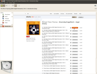 Ubuntu One Music Store Rhythmbox plugin