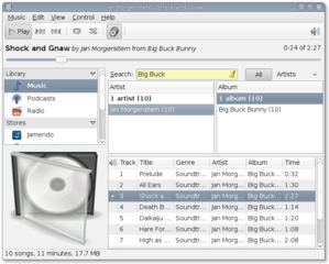 music player and organizer for GNOME