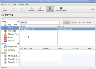 music player and organizer for GNOME