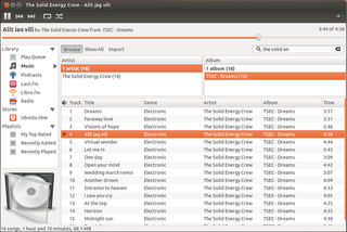 music player and organizer for GNOME