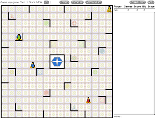 multi-user networked version of the Ricochet Robots game