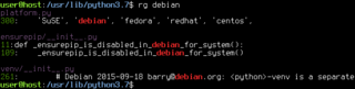 Recursively searches directories for a regex pattern