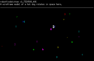 Zen Simulation of robot finding kitten