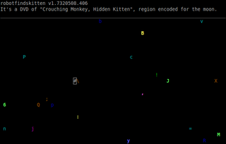 Zen Simulation of robot finding kitten
