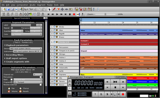 music editor and MIDI/audio sequencer