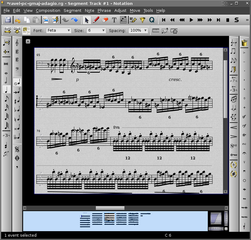 music editor and MIDI/audio sequencer