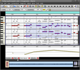 music editor and MIDI/audio sequencer