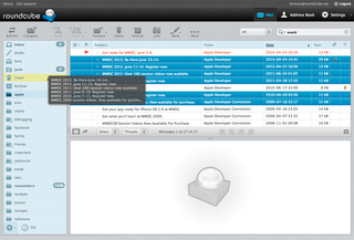 skinnable AJAX based webmail solution for IMAP servers - metapackage