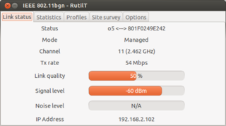 Configuration tool for rt2x00 wireless network cards