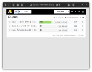 web-based binary newsreader with nzb support
