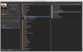Player, equilizer, and folder view