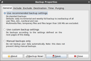 Simple Backup Suite for desktop use (core functionality)