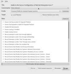 Scanning and tailoring tool for SCAP content
