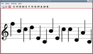 trainer for reading music notes
