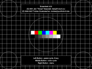 Utility to test the quality of screens