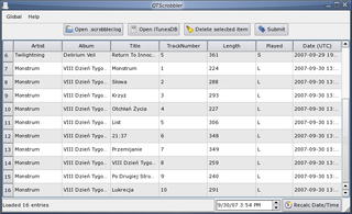 audioscrobbler submitter for portable media players - console client