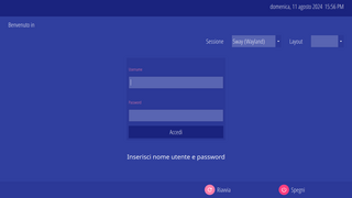 'Maya' theme for SDDM X11 display manager