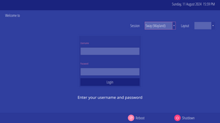 'Maya' theme for SDDM X11 display manager
