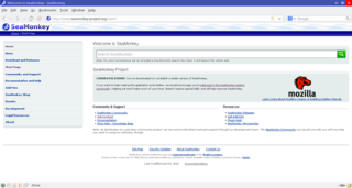Seamonkey Navigator using KDEs breeze