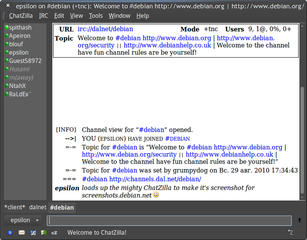 Seamonkey Chatzilla IRC client