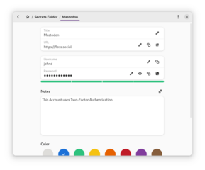 Manage your passwords