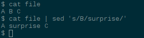 GNU stream editor for filtering/transforming text