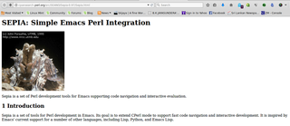 Simple Emacs-Perl InterAction
