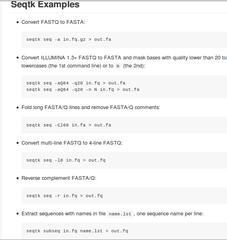Fast and lightweight tool for processing sequences in the FASTA or FASTQ format