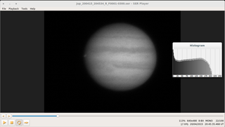 ser-player-1.7.2 running a 8-bit monochrome ser video