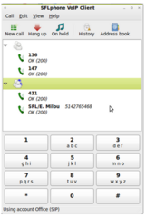 SIP and IAX2 compatible VoIP phone - GNOME client