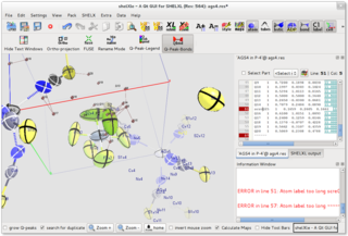 graphical user interface for SHELXL