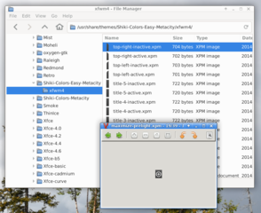 Xfwm/Xfce4 theme based on the Shiki-Colors Metacity theme