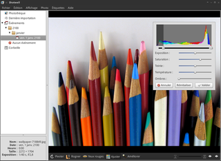 Shotwell viewer - color adjustment tool