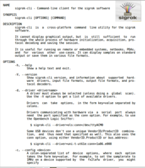 command-line frontend for the sigrok software