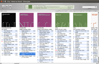 Main window with album and title list