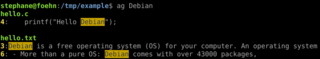 very fast grep-like program, alternative to ack-grep