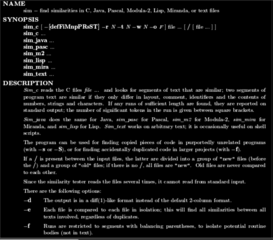 Find lexical similarities between files