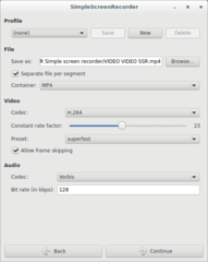 SimpleScreenRecorder. Photo 1
